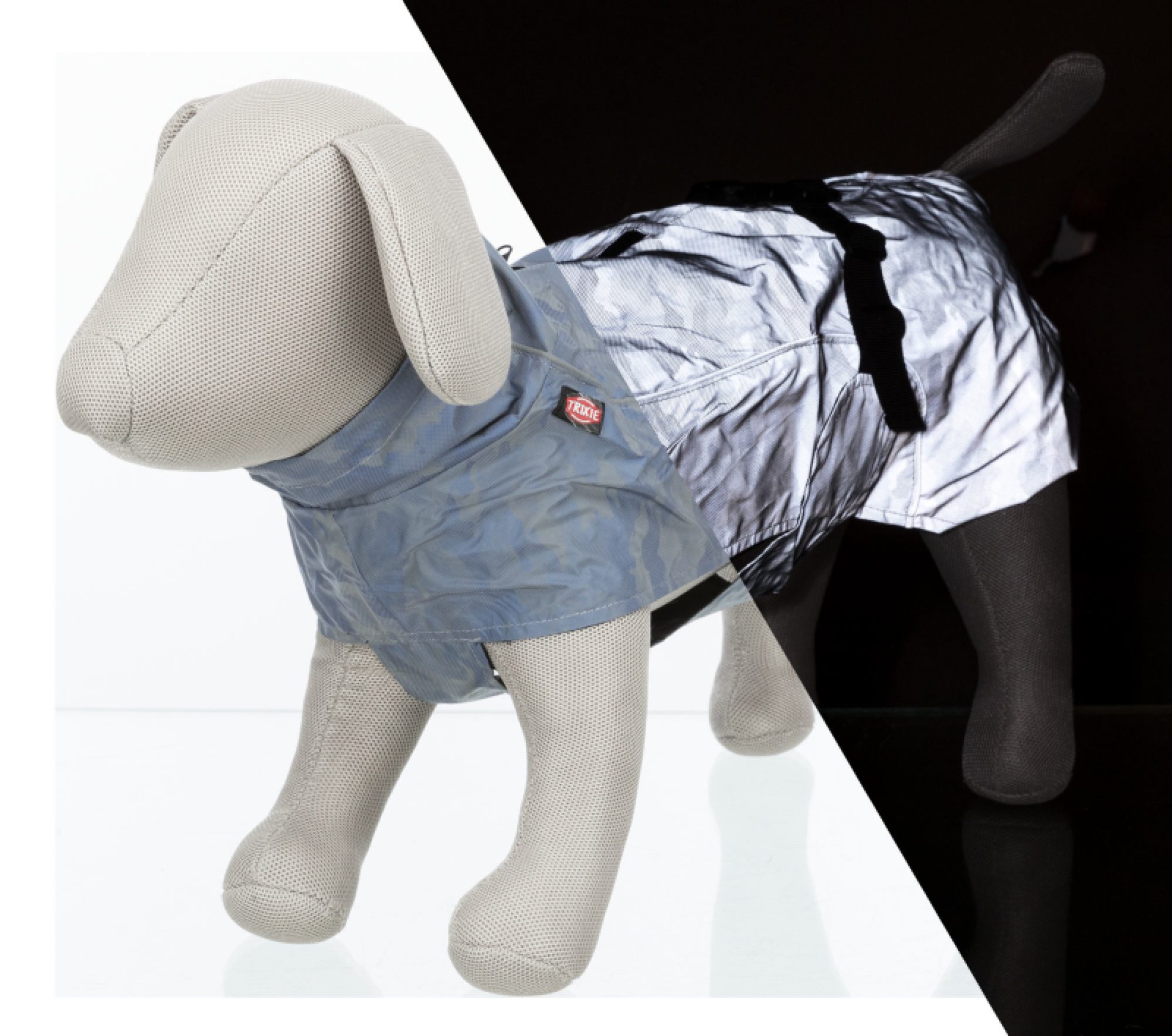 Trixie Köpek Yağmurluğu FosforluReflektiv M:50cm Gümüş Mavi - Lisinya Trixie Köpek Yağmurluğu FosforluReflektiv M:50cm Gümüş Mavi - Lisinya