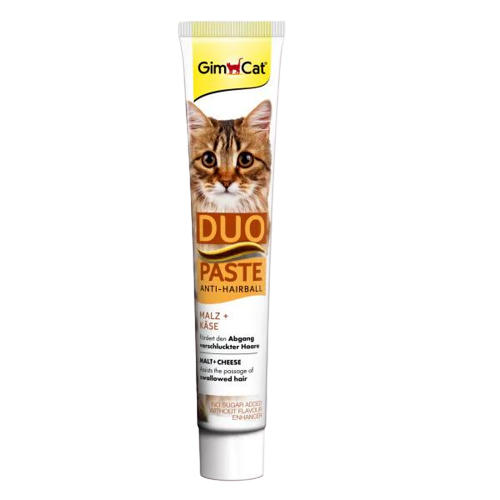 GimCat Duo Anti-Hairball Tüy Sağlığı için Peynirli Kedi Macunu 50 Gr
