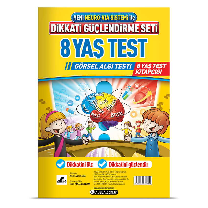 Dikkati Güçlendirme Seti 8 Yaş Görsel Algı Testi