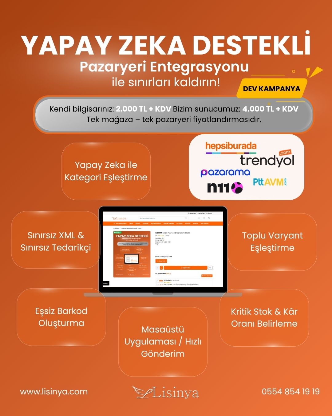Lisinya Pazaryeri Entegrasyon Sistemi