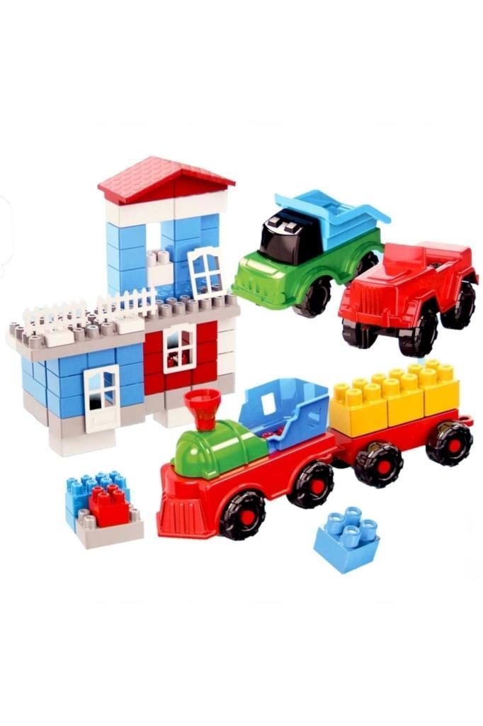 100 Parça Tren İstasyonu Lego Seti - ANT008 (Lisinya)