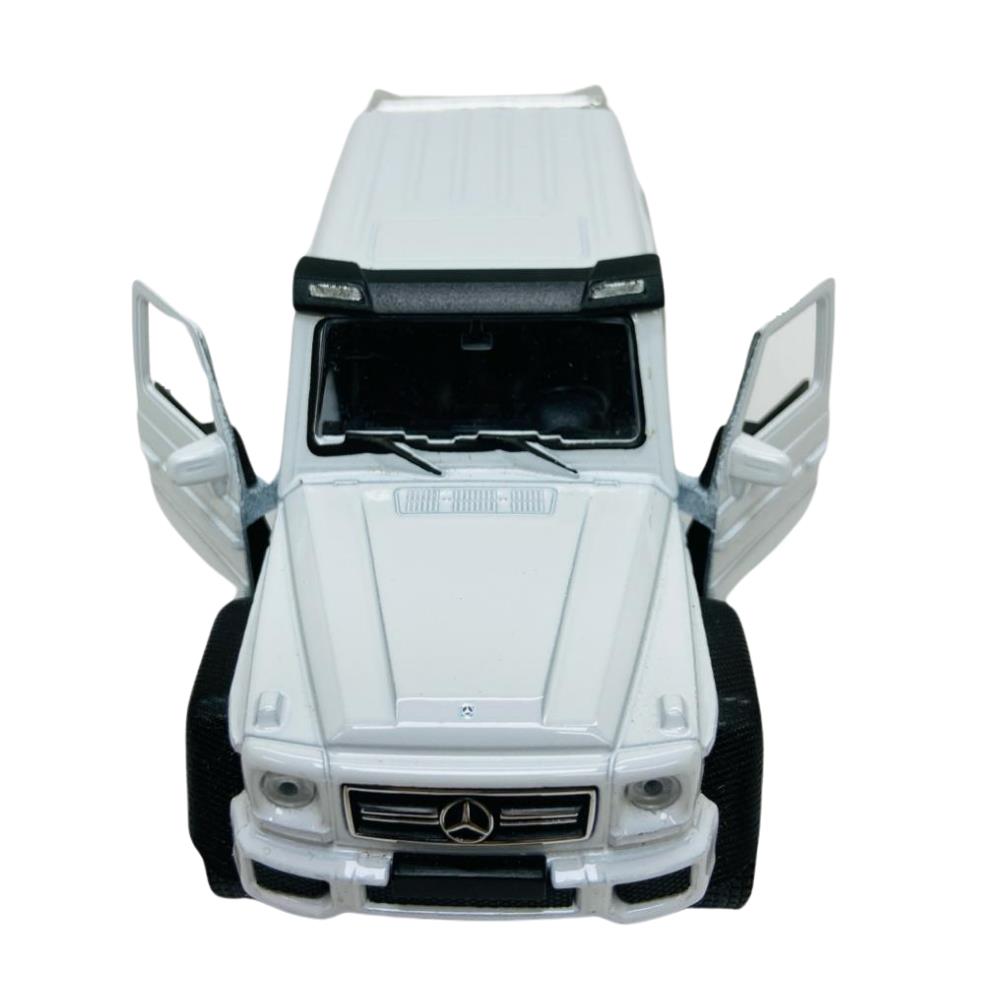 Çek Bırak Araba 1:38 Mercedes-Benz G63 Amg 6x6 - 43704 - Beyaz (Lisinya)