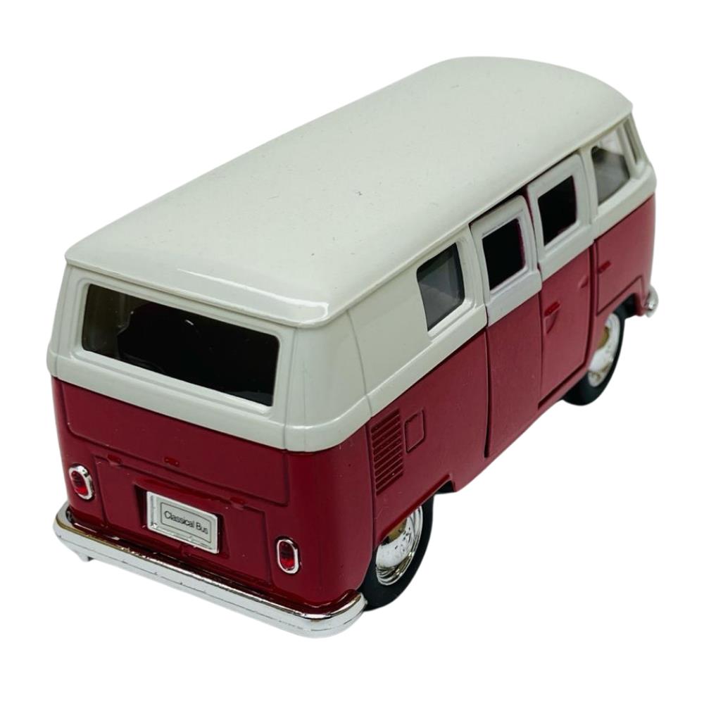 Çek Bırak Araba 1:32 Volkswagen T1 Bus - 49764- Kırmızı (Lisinya)