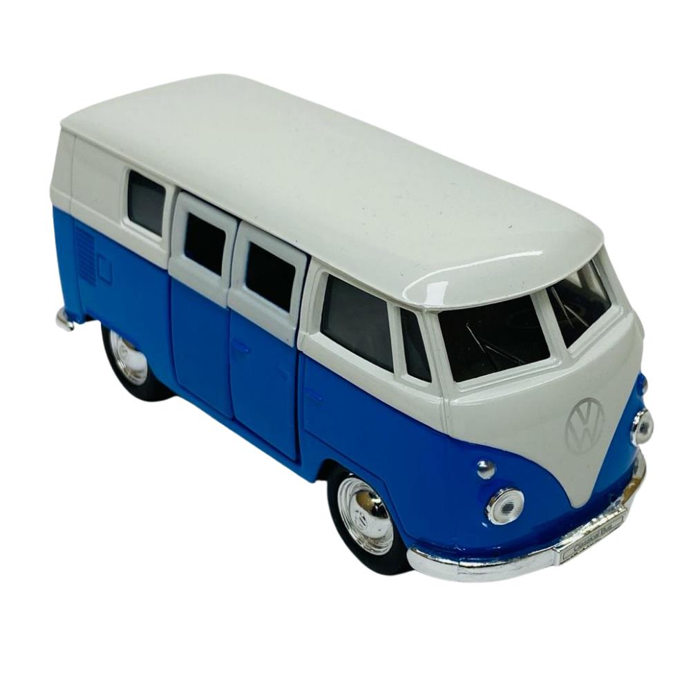 Çek Bırak Araba 1:32 Volkswagen T1 Bus - 49764- Mavi (Lisinya)