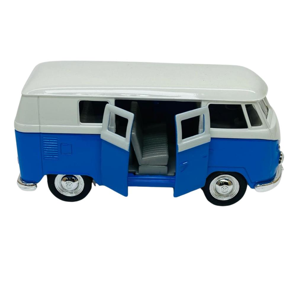 Çek Bırak Araba 1:32 Volkswagen T1 Bus - 49764- Mavi (Lisinya)