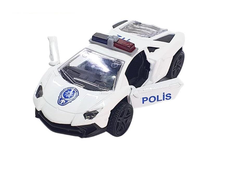 Çek Bırak Metal Polis Arabası -  930338  (Lisinya)