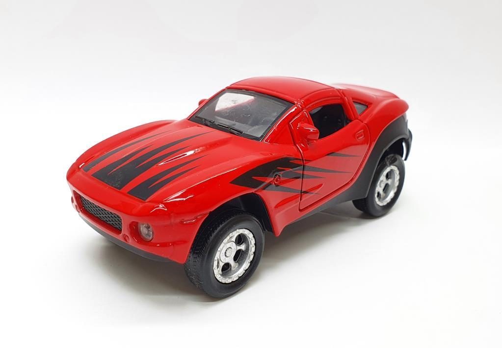 Mustang Çek Bırak Spor Araba - Işıklı Sesli Model - FY6148-12D-Kırmızı (Lisinya)