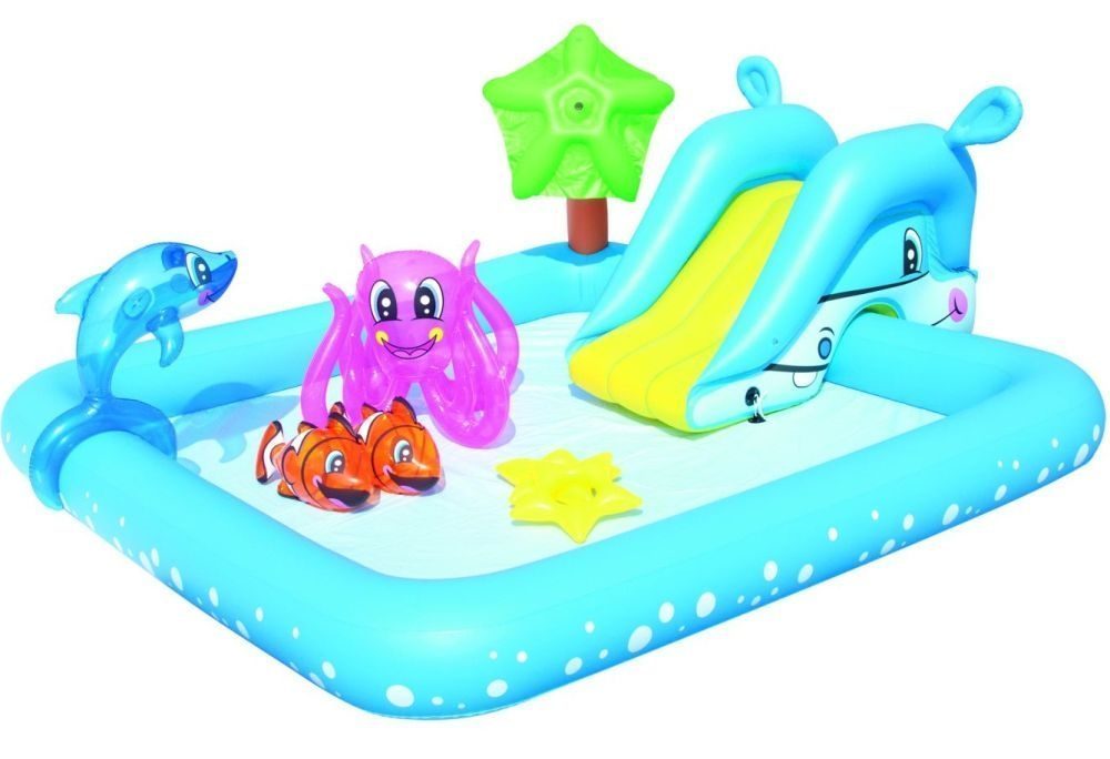 Çocuk Havuzu Su Fıskıyeli Kaydıraklı Ve Oyuncaklı - Bestway 53052 (Lisinya)