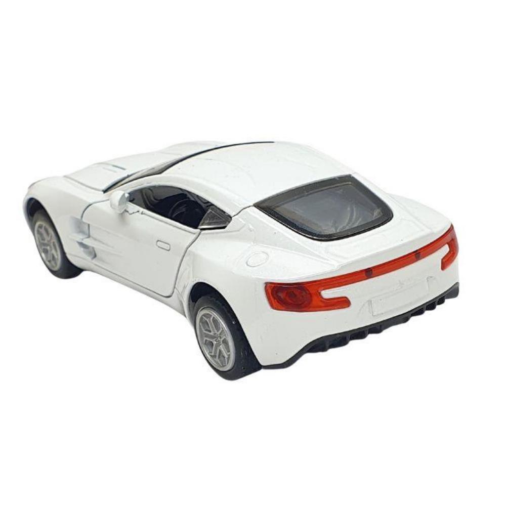 Aston Martin - Çek Bırak Spor Araba Işıklı Sesli  - XL80138-28L - Beyaz (Lisinya)