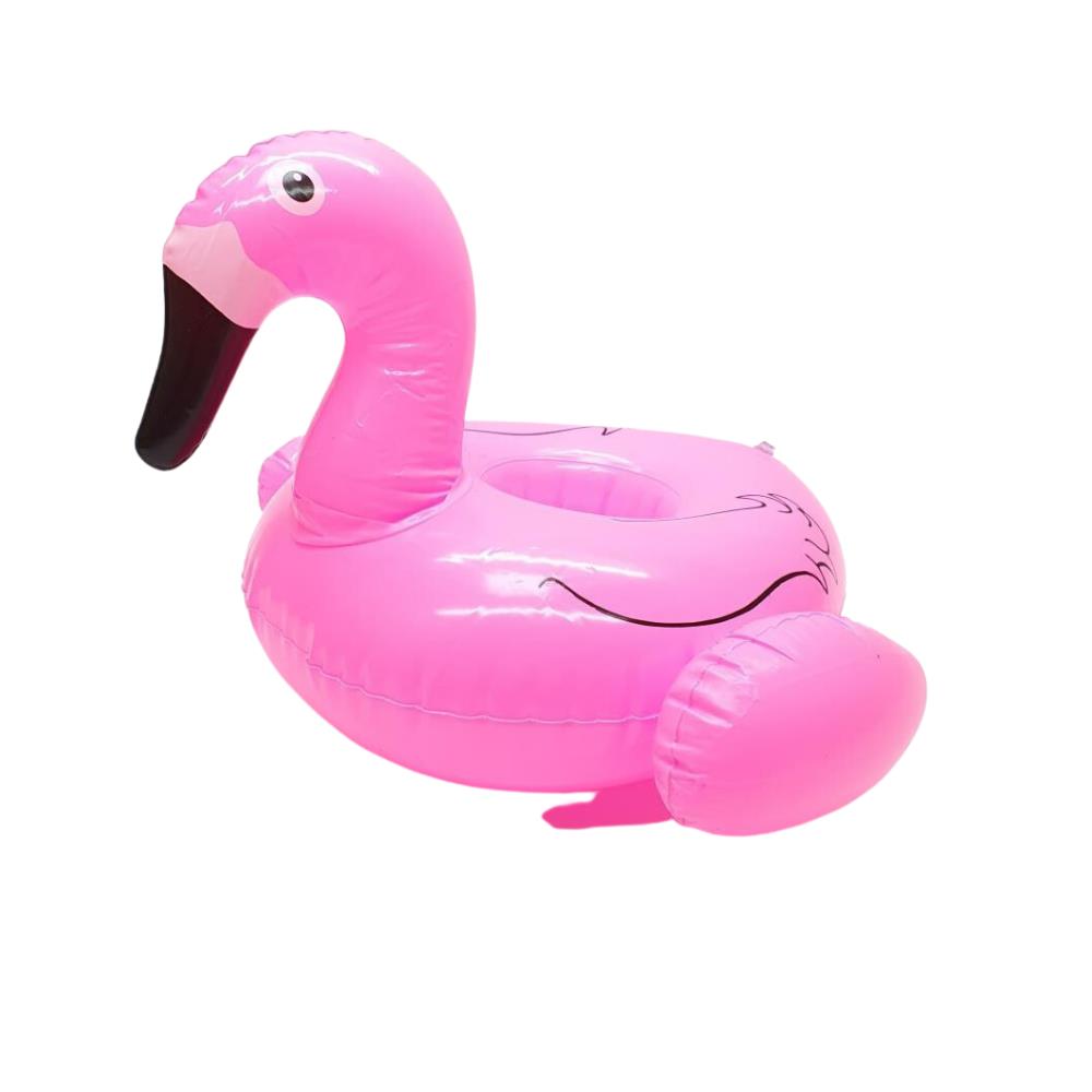 Flamingo Bardak Tutucu - Şişme Bardaklık - 1909045-Pembe (Lisinya)