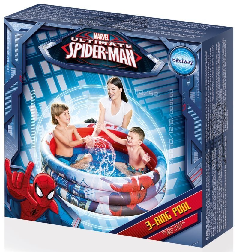 Havuz - Lisanslı Spider-Man Yuvarlak Havuz 122x30cm 98018 Bestway (Lisinya)