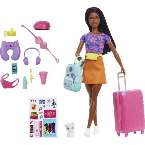 Barbie Broklyn Seyahatte Bebeği ve Aksesuarları - HGX55 (Lisinya)