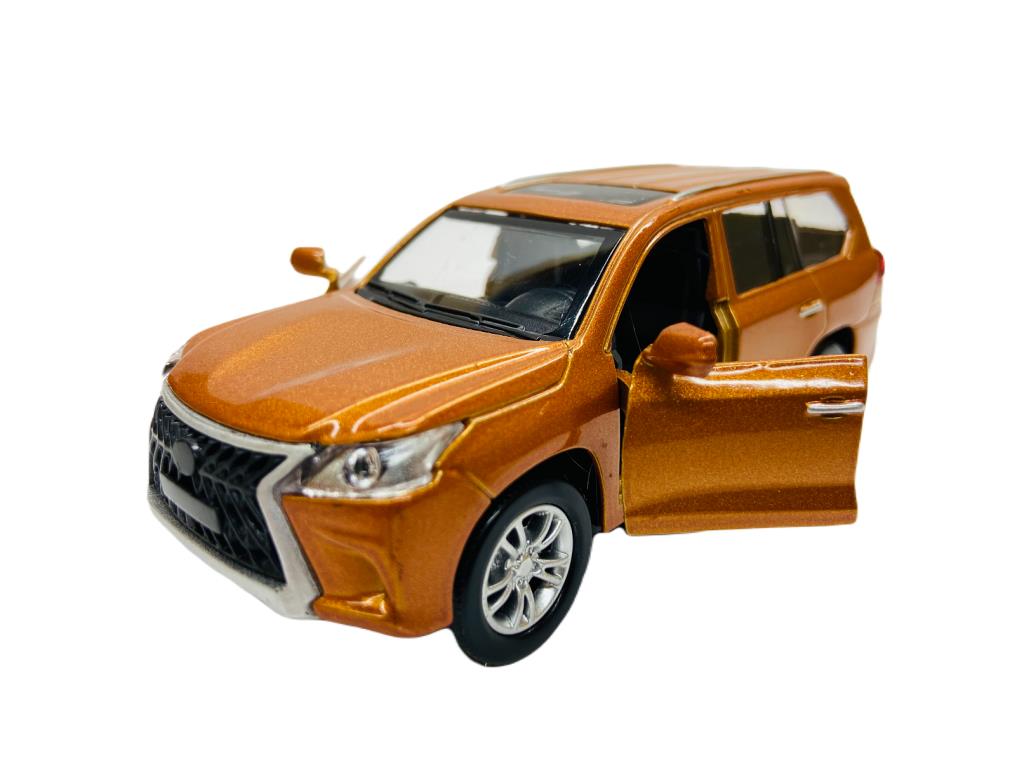 Sesli Işıklı Metal Çek Bırak Araba - Lexus LX Kahverengi - FY6208-12D-Kahverengi (Lisinya)
