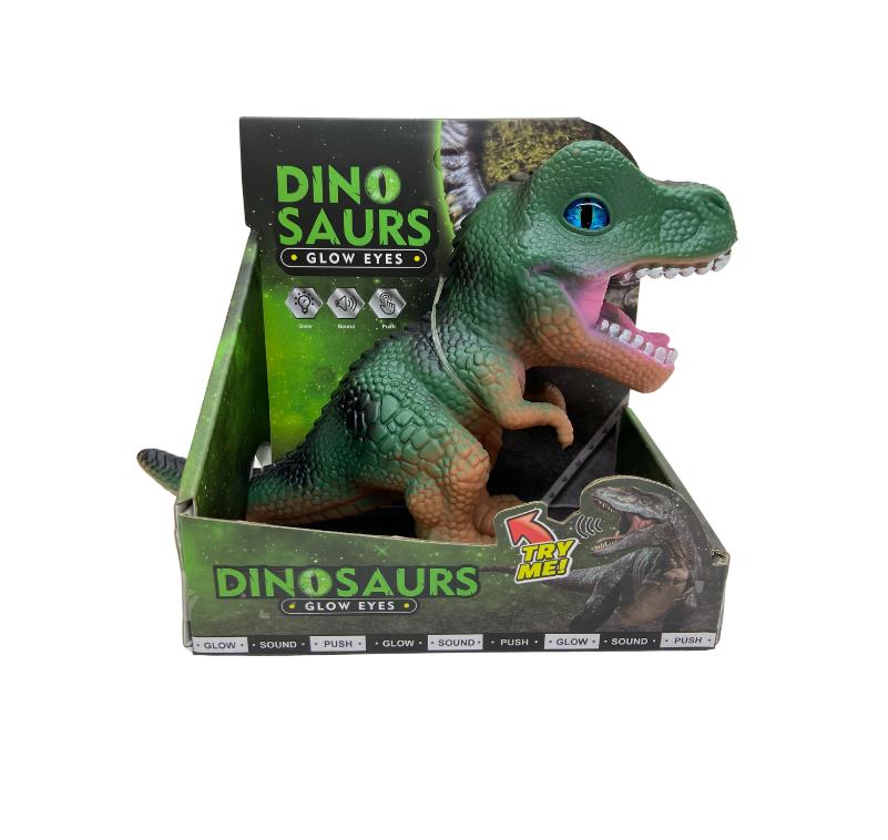 Soft Dinazor Neon Gözlü 24 Cm - LD6206B-Tyrannosaurus-rex (Lisinya)