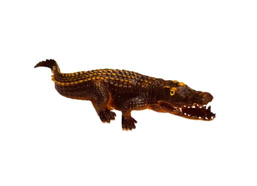 Timsah - Crocodil Mavi 20 cm - 2211016-Kahverengi (Lisinya)