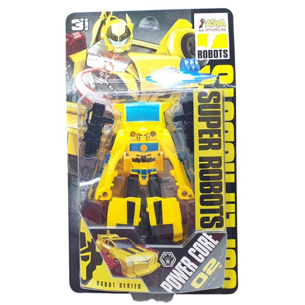 Transformers Robota Dönüşen Araba - SD-167 - Sarı (Lisinya)