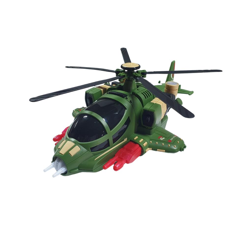 Yerde Gezen Çarp Dön Savaş Helikopteri 30 Cm - 8811-25 (Lisinya)