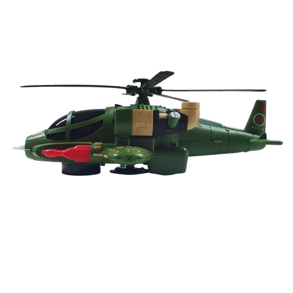 Yerde Gezen Çarp Dön Savaş Helikopteri 30 Cm - 8811-25 (Lisinya)
